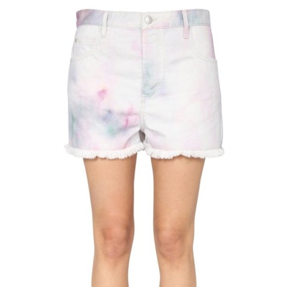 Isabel Marant Étoile Isabel Marant Étoile Tie-Dye Denim Shorts (NWOT) - Picture 3 of 14